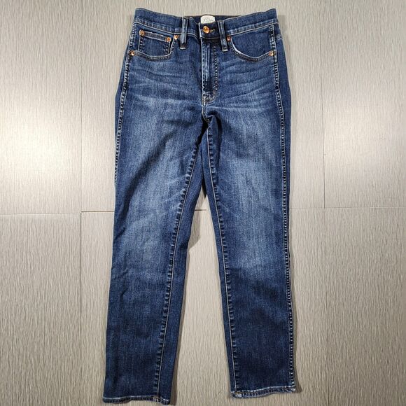 J Crew Jeans Women's Vintage Straight Jeans in Blue Denim Size 27 - Picture 1 of 8